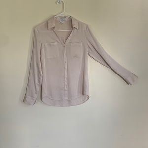 Button up cream blouse